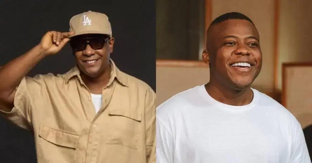 Márcio Victor e Filipe Escandurras desfilam em coleção afro em Salvador