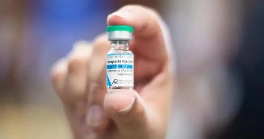 Ministério da Saúde recebe 2,5 mil unidades do antídoto fomepizol para intoxicação