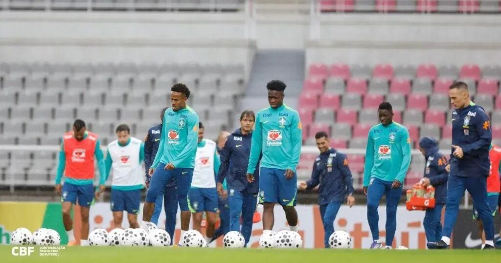 Seleção Brasileira inicia preparação na Coreia do Sul com treino leve