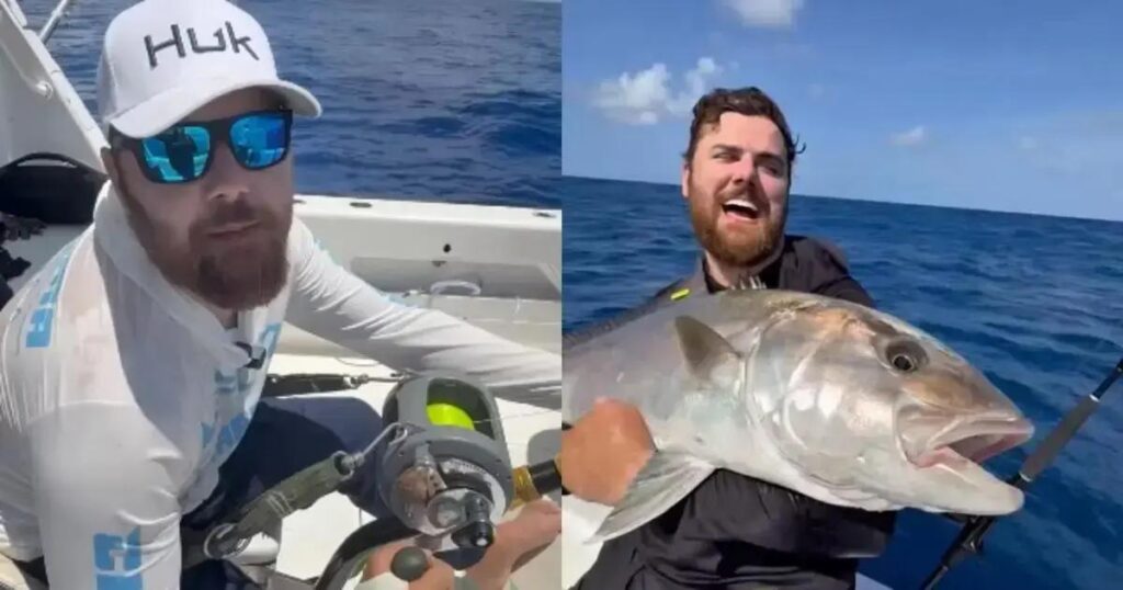 Zé Neto pesca marlim-azul de 300 kg em Ilhéus e celebra momento histórico