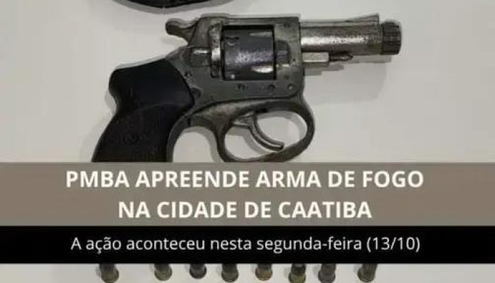 Adolescente é detido com arma de fogo na mochila em Caatiba