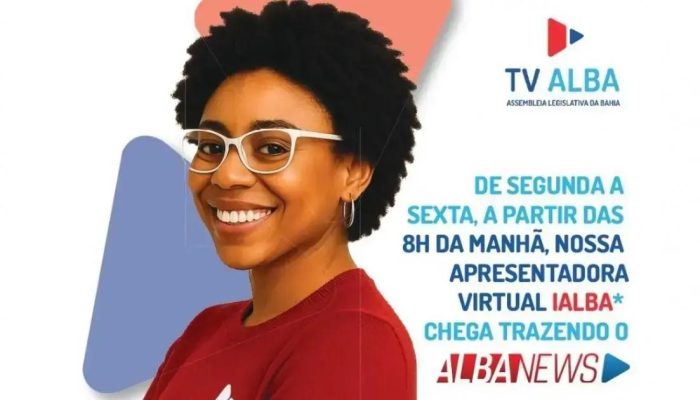AL-BA inova ao apresentar Ialba, a primeira apresentadora de IA do Brasil