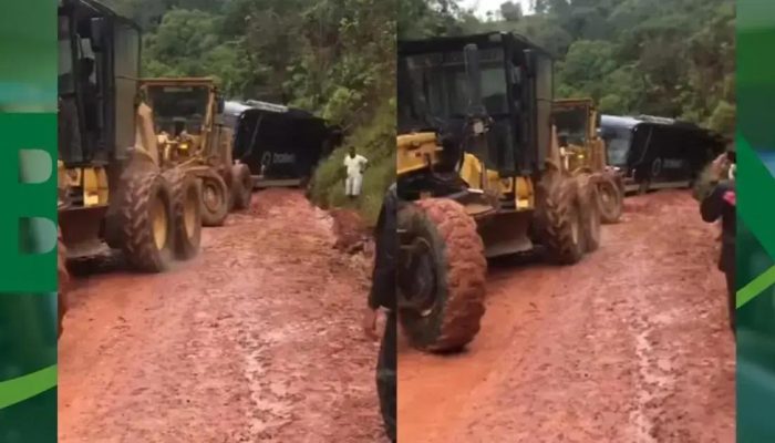 Após interdição de ponte, veículos enfrentam problemas em desvios na BR-101