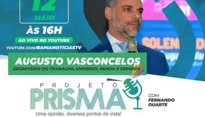 Augusto Vasconcelos fala sobre trabalho e emprego no Projeto Prisma