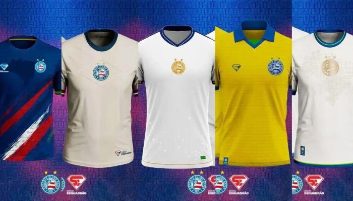 Bahia divulga modelos finalistas da camisa do Sócio Esquadrão 2026