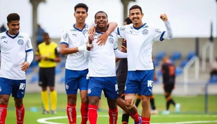 Bahia goleia SSA por 9 a 0 e se mantém líder do Baianão Sub-20