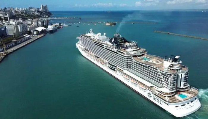 Bahia lidera Nordeste com 76 escalas de cruzeiros na temporada 2025/2026