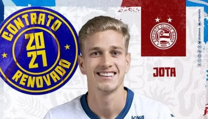 Bahia renova contrato do volante Jota até 2027