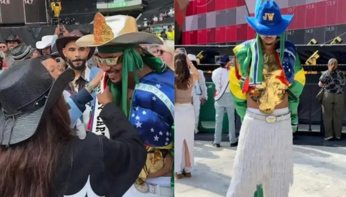Baiano brilha com look estiloso e conquista vitória em show de Beyoncé