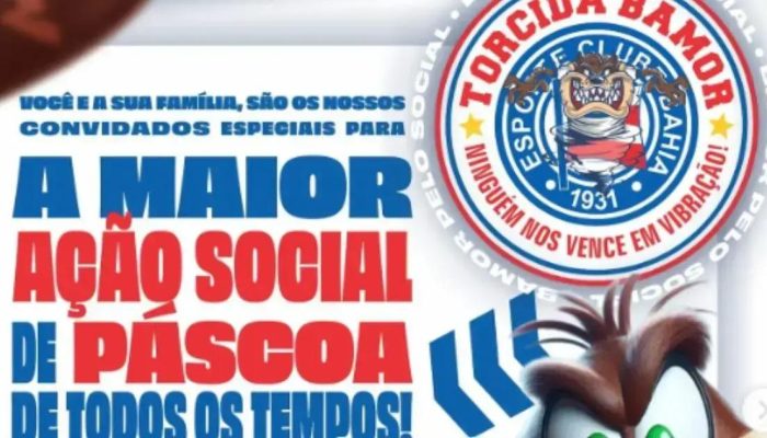 Bamor realiza ação social de Páscoa para crianças neste domingo