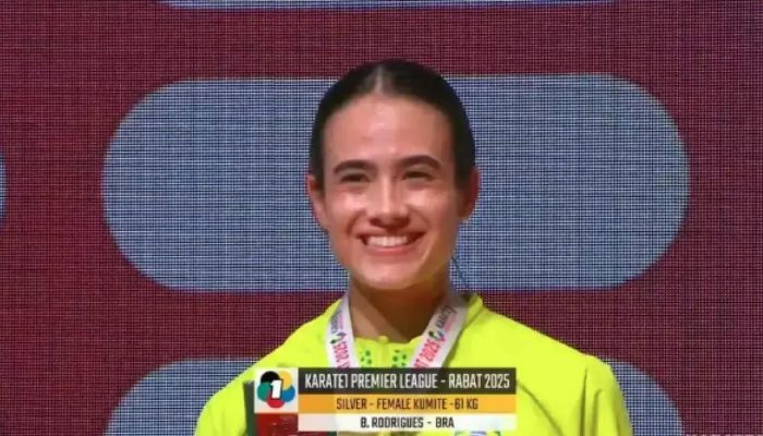 Bárbara Hellen traz prata do Marrocos e se destaca no karatê mundial