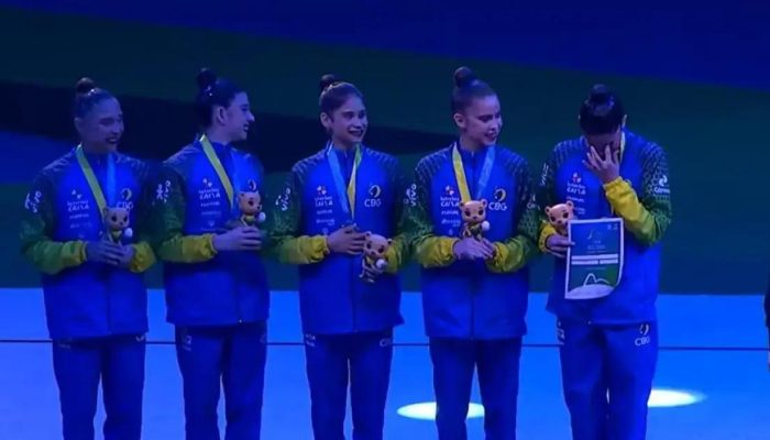 Brasil conquista prata inédita no Mundial de Ginástica Rítmica no Rio