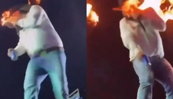 Cantor Léo se machuca ao vivo durante show em São Paulo