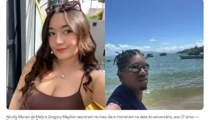 Casal que nasceu no mesmo dia morre em trágico acidente na BR-101