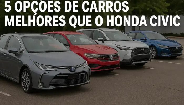 Cinco opções imbatíveis que superam o Honda Civic em 2025