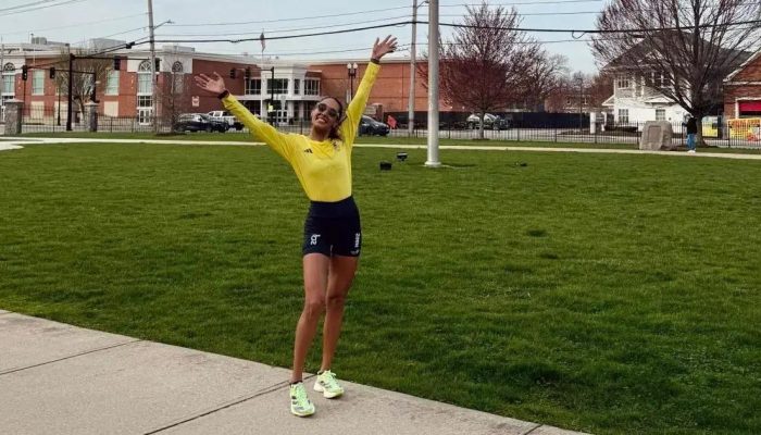 Corredora baiana bate recorde na Maratona de Boston 2025