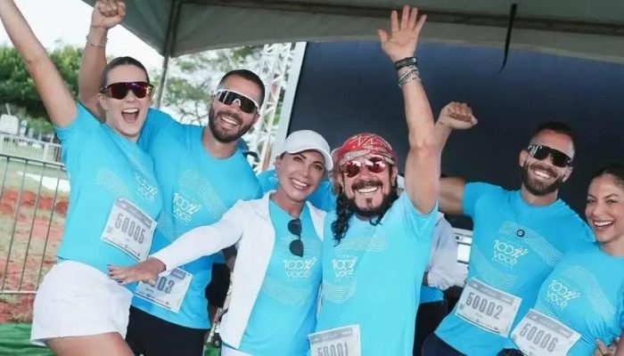 Corrida 100% Você: Bell Marques anima Brasília no Dia do Trabalhador