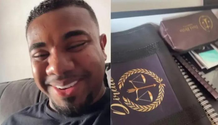 Davi Brito confunde Vade Mecum com Bíblia em presente de fã-clube