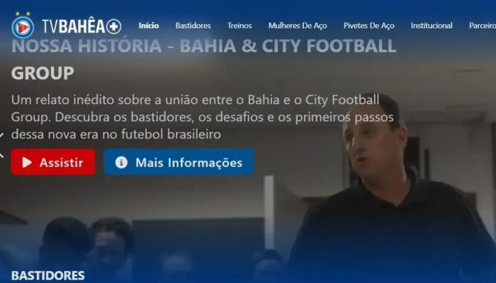 Documentário sobre a união do Bahia com o Grupo City é lançado na TV Bahêa+