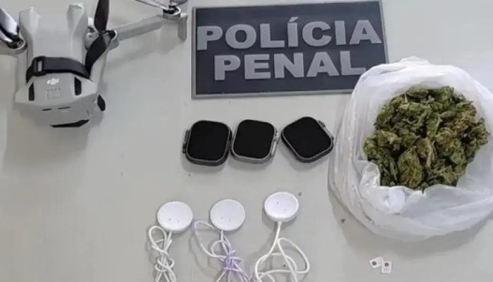 Drone com drogas e eletrônicos é interceptado em presídio de Salvador