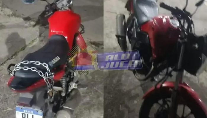 Dupla é presa na Avenida Ogunjá com moto roubada em Salvador