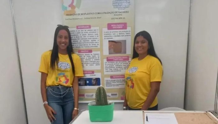 Estudantes de Andorinha criam bioplástico com cacto da Caatinga