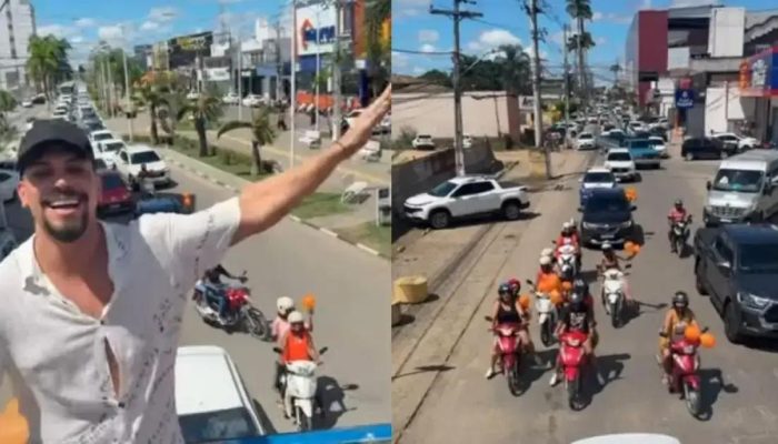 Ex-BBB Vinícius Nascimento é recebido com carreata em Santo Antônio de Jesus