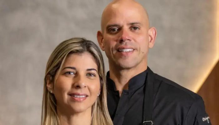 Fabrício Lemos e Lisiane Arouca à frente do Villa Andrea em Salvador