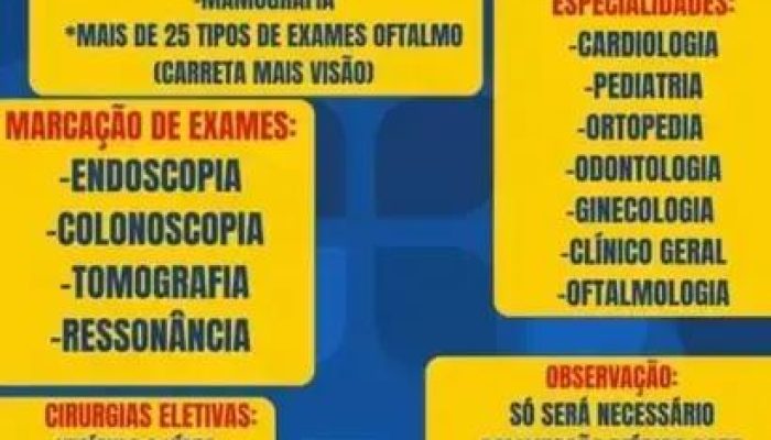 Feira de Saúde em Itarantim: atendimentos gratuitos neste sábado