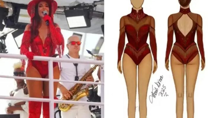 Figurino de Ivete Sangalo inspira collants da seleção brasileira de ginástica rítmica