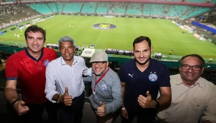 Governador Jerônimo acompanha vitória do Bahia na Fonte Nova