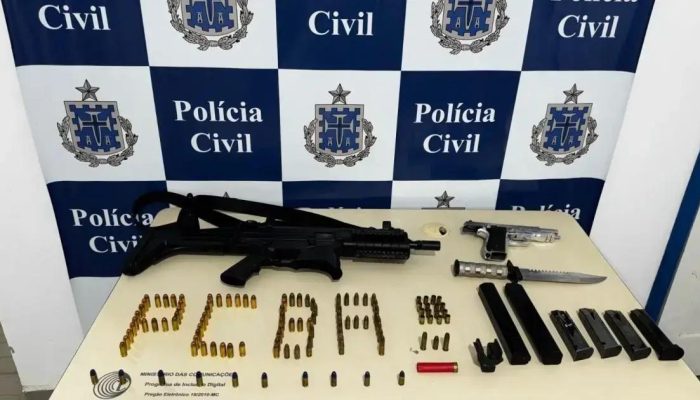 Homem acusado de violência tem armas apreendidas em Brejões