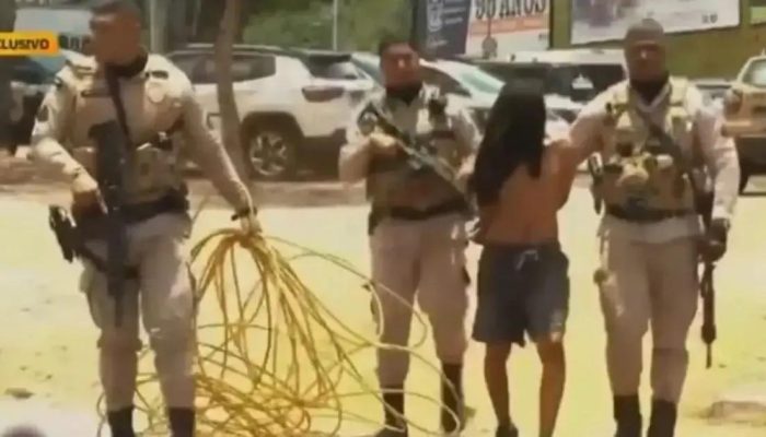 Homem é preso em flagrante por furtar cabos na Estação Bom Juá em Salvador