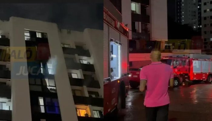 Incêndio atinge apartamento na Pituba e se espalha para outras unidades do prédio