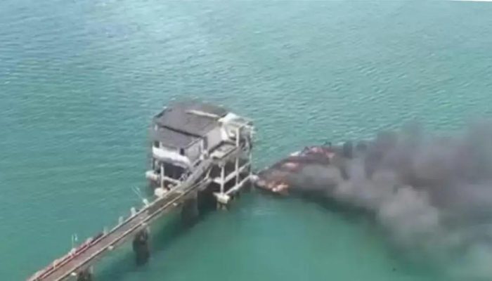 Incêndio em balsa deixa homem queimado em Madre de Deus; Marinha investiga