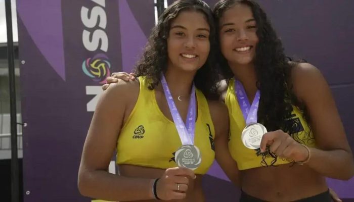 Irmãs gêmeas conquistam vice no Campeonato Sub-19 de Vôlei de Praia