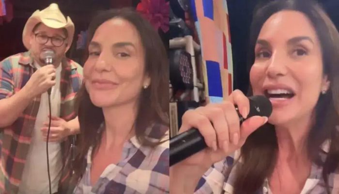 Ivete Sangalo anima festa junina para funcionários da IESSI na Bahia