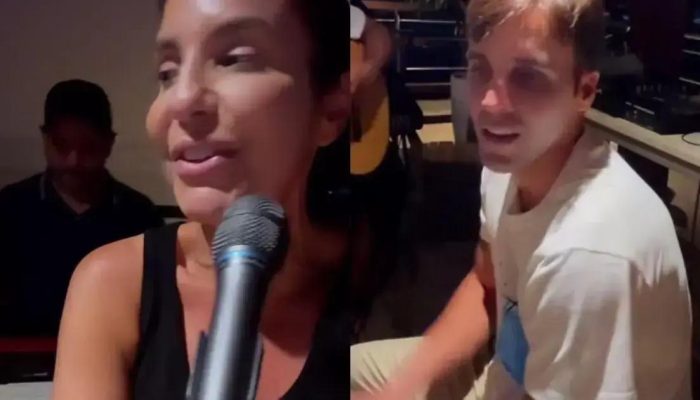 Ivete Sangalo faz serenata especial no aniversário de 40 anos de Daniel Cady