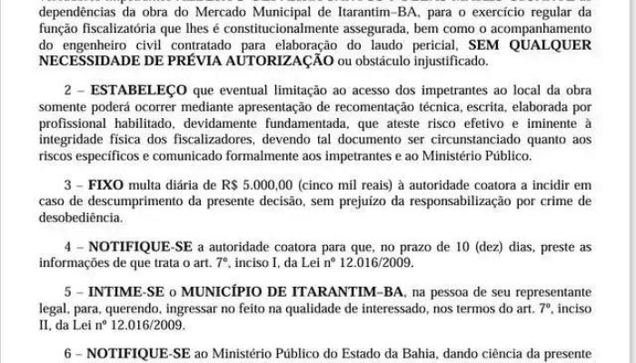 Justiça autoriza acesso de vereadores ao mercado municipal após desabamento