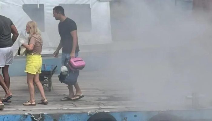 Lancha com 22 passageiros pega fogo durante travessia para Morro de São Paulo