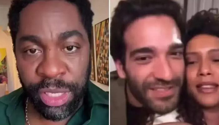 Lázaro Ramos se defende de comentário sobre cabeça grande feito por Taís Araújo