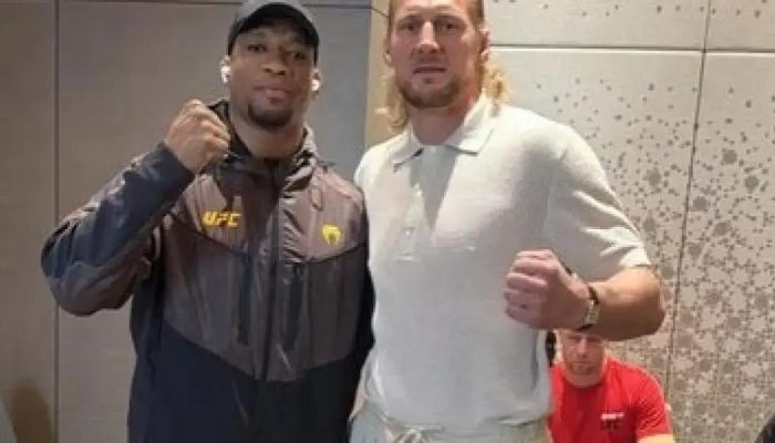 Malhadinho encontra adversário do UFC 321 e elogia: "Cara legal"