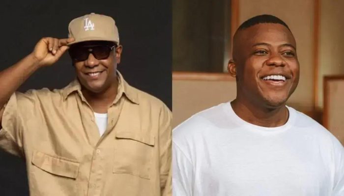 Márcio Victor e Filipe Escandurras desfilam em coleção afro em Salvador