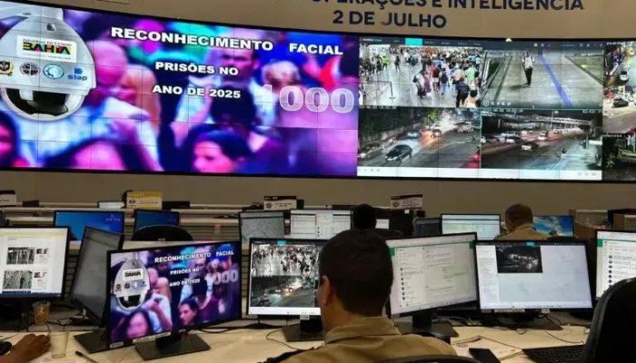 Mil foragidos localizados por câmeras de reconhecimento facial na Bahia