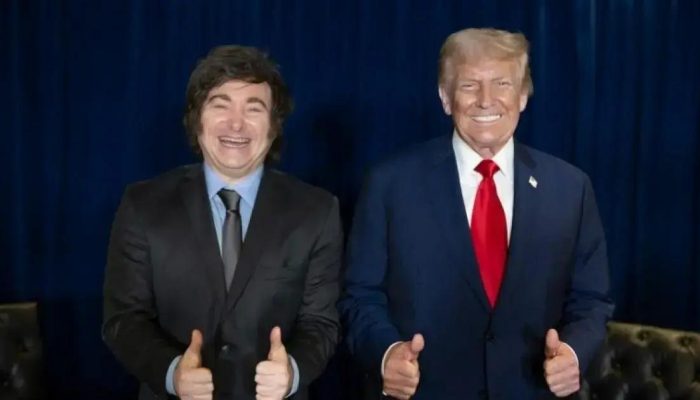 Milei se reúne com Trump na Casa Branca após swap de US$ 20 bilhões