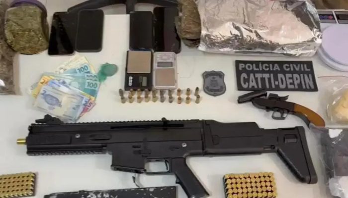 Mulher é presa com armas e drogas durante operação na Chapada Diamantina