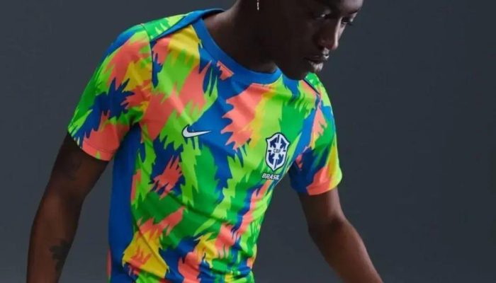 Nike apresenta camisa de pré-jogo da Seleção Brasileira com design vibrante