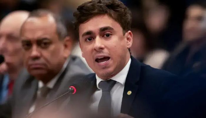 Nikolas Ferreira critica Alexandre de Moraes e a prisão de Bolsonaro