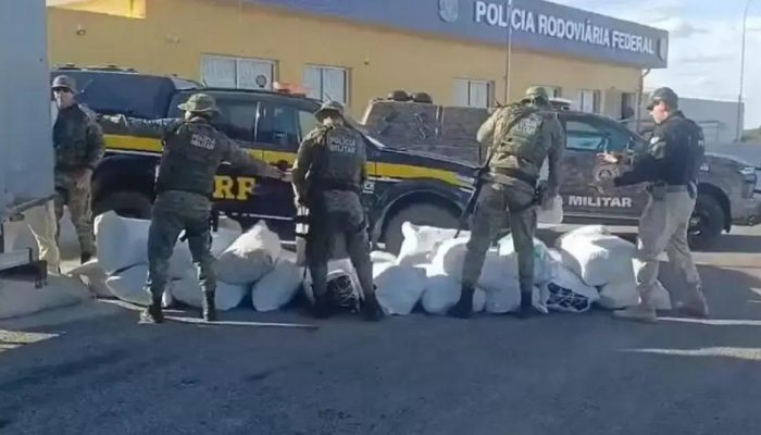 Operação apreende 781 kg de maconha após caminhão fugir de bloqueio no Norte baiano