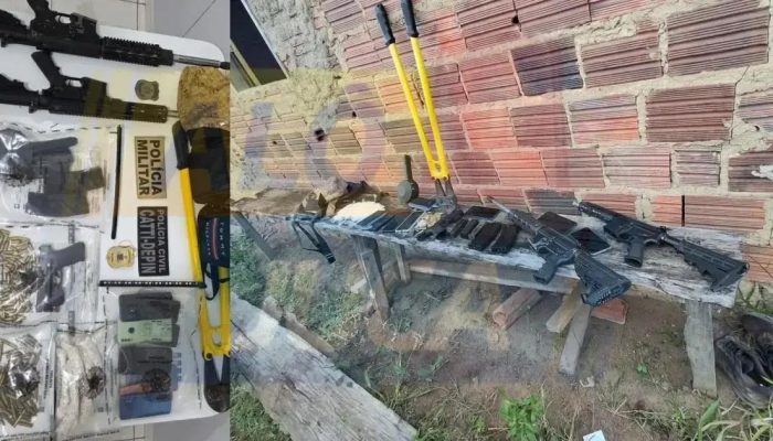 Operação apreende fuzis e pistola Glock em Iguaí após duplo homicídio